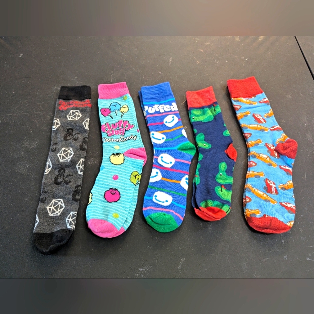 Graphic Cartoon Socks